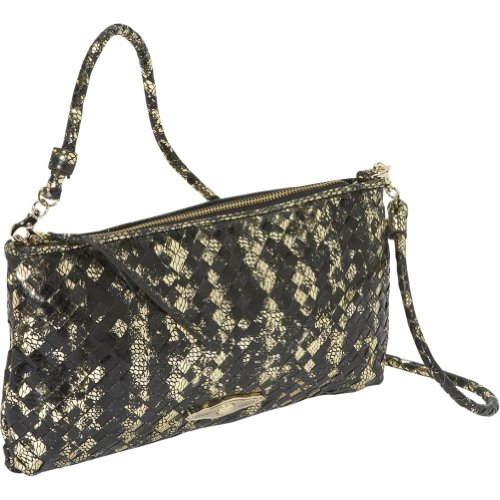 Elliott Lucca Lucca Three-Way Demi Bag,Black/Gold 