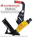 Ramsond RMM4 2-in-1 Air Hardwood Flooring Cleat Nailer and Stapler Gun, Yellow