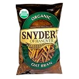 Snyders of Hanover Organic Oat Bran Pretzel Sticks, 8-Ounce Packages (Pack of 12)