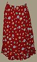 double ruffle skirt/red/multi