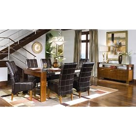 Summit Glass and Leather Dining Set by Coaster by Coaster Company