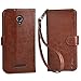 Blu Studio XL D850Q Case, Arae Blu Studio XL D850Q wallet case ,Flip Folio [Kickstand Feature] PU leather wallet case with ID&Credit Card Pockets For Blu studio XL D850Q case (Brown)