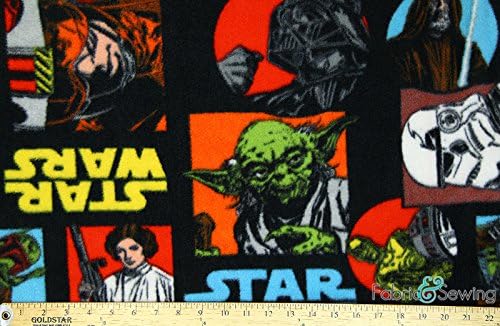 Star Wars Black Anti-Pill Polar Fleece - Plush Fabric Polyester 13 Oz 58-60"