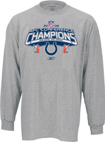 Buy Indianapolis Colts 2006 AFC Conference Champions Official Locker Room Long Sleeve T-Shirt