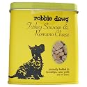 Robbie Dawg Organic "Let's Go For a Walk Tin" Dog Biscuits: Turkey Sausage & Romano Cheese