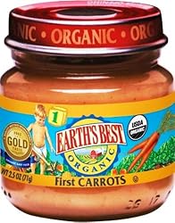 Earth's Best Organic 1st Carrots, 2.5 Ounce Jars (Pack of 12)
