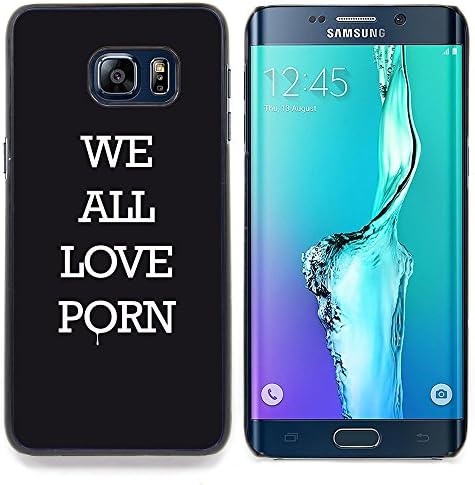 SUPERSPGECELL GIFT CASE / Luxury Phone Case Hard Protective Case Cover Cool Shell Case for Samsung Galaxy S6 Edge Plus / S6 Edge+ G928 / Love Porn Quote Sex Black Addiction /