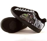 Monster Jam Grave Digger Boy's Athletic Black Suede Shoes