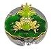 TOOGOO(R) Cute Gold Tone Green Frog Purse Bag Handbag Hanger Hook Holder