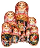 GreatRussianGifts Ruslan And Ludmila nesting doll (15-pc) 14H
