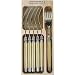 Horn Look Acrylic Ivory Color Laguiole Verdier Heavy Duty Boxed Set of 6 Forks