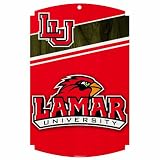 NCAA Lamar Cardinals 11-by-17 Inch Wood Sign