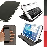 igadgitz Schwarz PU Ledertasche Hülle Cover für Samsung Galaxy Tab 3 8.0