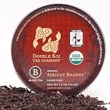 Double Koi Fair Trade Organic Apricot Brandy Black Loose Tea, 1.50 -Ounce Tin (Pack of 3)