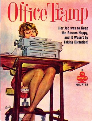 Office Tramp - Retro Greeting Card