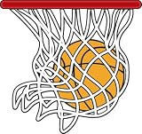 Basketball Hoop and Net Car Magnet