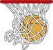 Basketball Hoop and Net Car Magnet