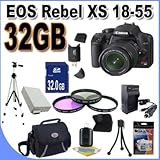 Canon EOS Rebel XS 10.1MP Digital SLR Camera with EF-S 18-55mm f/3.5-5.6 II ....