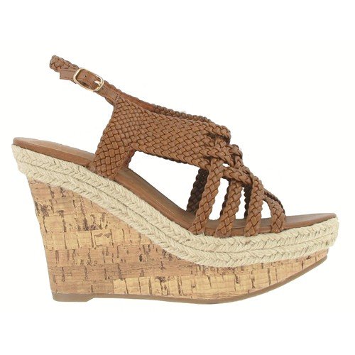 Madden Girl Women's Kahara Slingback Sandal,Cognac Paris,7 M US
