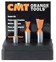 CMT 818.501.11 Three Piece Router Bit Set for Prazi Chestmate Dovetail Jig
