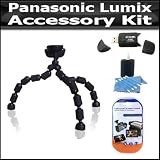 Accessory Kit For The Panasonic Lumix DMC-LX5 Digital Camera Includes High Speed 2.0 USB SD Card Reader + Gripster Flexible Tripod + LCD Clear Screen Protectors + More