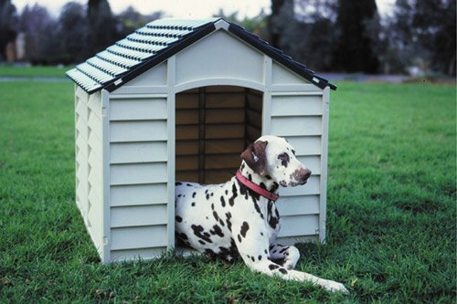 Hundehütte Hütte Haus, Kunststoff, ca. 78x84x81cm