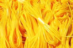 10 yd Neon Yellow CraftLace Hank