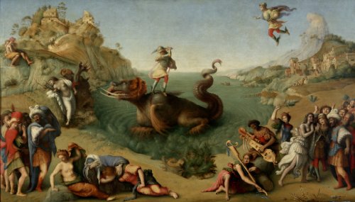 Piero di Cosimo Liberazione di Andromeda Wooden Jigsaw Puzzle