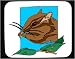 Decorated Mouse Pad with eating, chipmunk, seed, animal, rodent