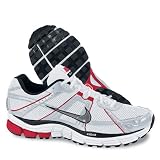 Nike Air Max Moto+ 6 Running Shoes, 9, BLACK/MET SILVER-WHITE-ANCHRCT