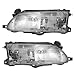 Driver and Passenger Headlights Headlamps Replacement for Toyota 81150-1A491 81110-1E221
