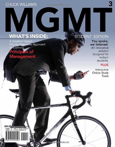 MGMT 3 (with Review Cards and Management CourseMate with eBook Printed Access Card) (Available Titles Coursemate)