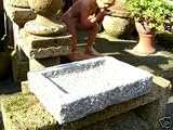 Vogelbad, Vogeltraenke, Granit, eckig