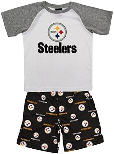 Pittsburgh Steelers Toddler Pajama Set Shirt & Shorts (2T)