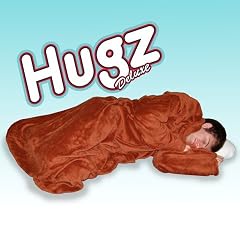 Hugz Deluxe Kuscheldecke Decke Wolldecke mit �rmeln - braun (Nachfolger von Snug Rug)