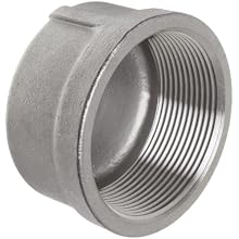 Stainless Steel 316 Cast Pipe Fitting, Cap, Class 150, NPT Female