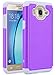 Galaxy On5 Case, LK [Shock Absorption] Drop Protection Hybrid Dual Layer Armor Defender Protective Case Cover for Samsung Galaxy On5 (Violet)