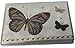 WINGS Craft & Fundraising Supply RFID Debit Credit Card Holder ATM Case, Bling Glitter Wildlife & Animals (White Monarch Butterfly with 2 Debit Registers)