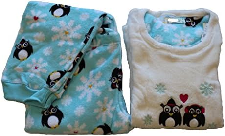 Women 2 pc polar fleece pajama with emboidery 5-Turquoise-X-Large