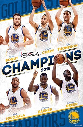 2015 NBA Finals- Champions Golden State Warriors Poster 22 x 34in