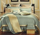 Review   / 17pc King Aqua Bed in a Bag Quilt Comforter Set