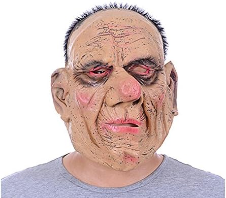DY Bingo Old Man Halloween Mask Novelty Latex Mask
