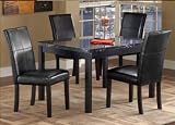 Black Faux Marble Dinette Table - 36 X 48