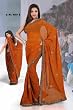 Ajastha Fancy festival wear designer Georgette Sari with sequin design