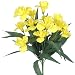 23" Elegant Silk Flower Iris Bush Wedding Bouquet - Yellow 41