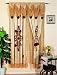 Embroidered Window Curtains/drape Set with Valance and Backing Treatment Draperies 60x84''+18''