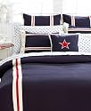 Tommy Hilfiger Duvet Cover, All American Classics, Twin, Navy