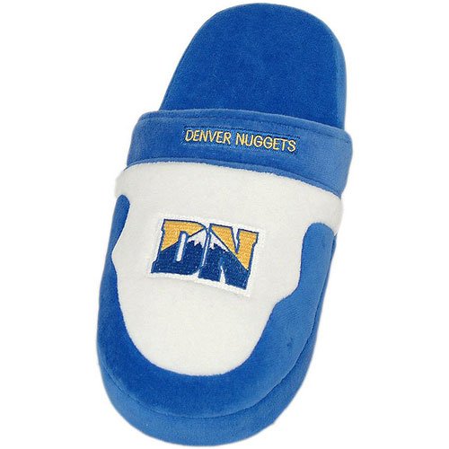 Denver Nuggets Scuff Slipper Size: 8-9.5, Color: White / Blue