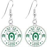 Distressed Good Luck Earrings