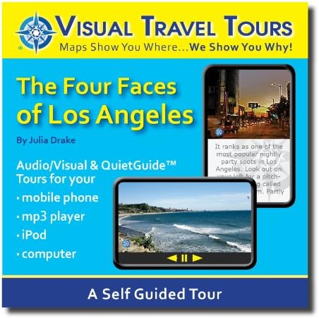 LOS ANGELES TOUR GUIDE TO HOLLYWOOD, BEVERLY HILLS, SANTA MONICA BEACH, AND VENICE BEACH. A Self-guided Audio/Visual Walking/Driving Tour--CD includes files to transfer to your cell-phone, iPod, or to print.